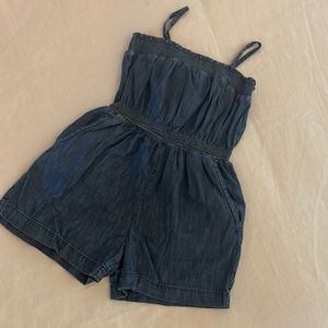 GAP Kids Chambray Romper Girls Size Small